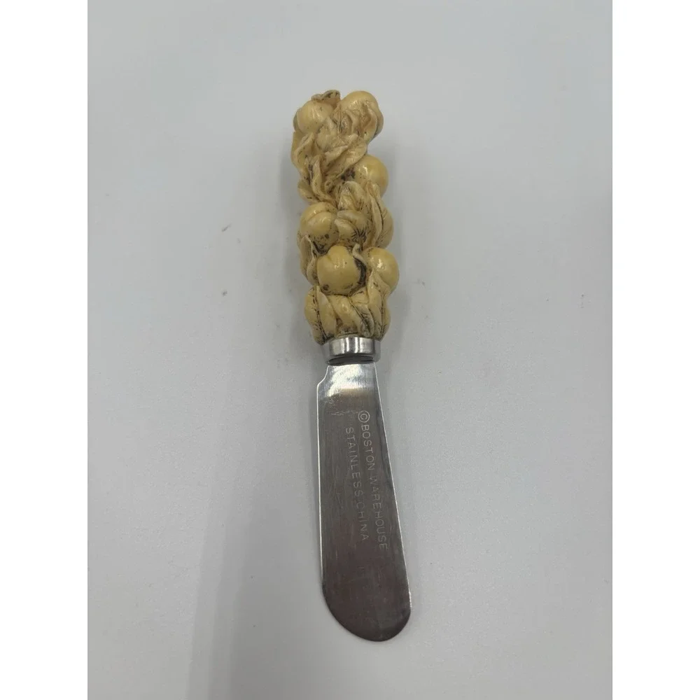Fruit Cheese/Butter‎ Knives Set Of 4 Boston Warehouse Stainless Steel.